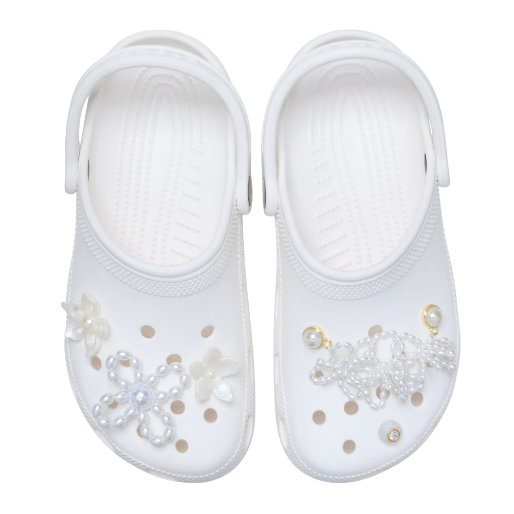 White Pearl Beaded 5 Pack Jibbitz - Image 2