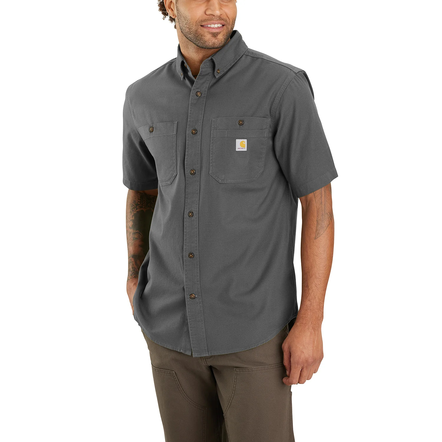 Windham Relaxed SS Button Down -Mens - Image 2