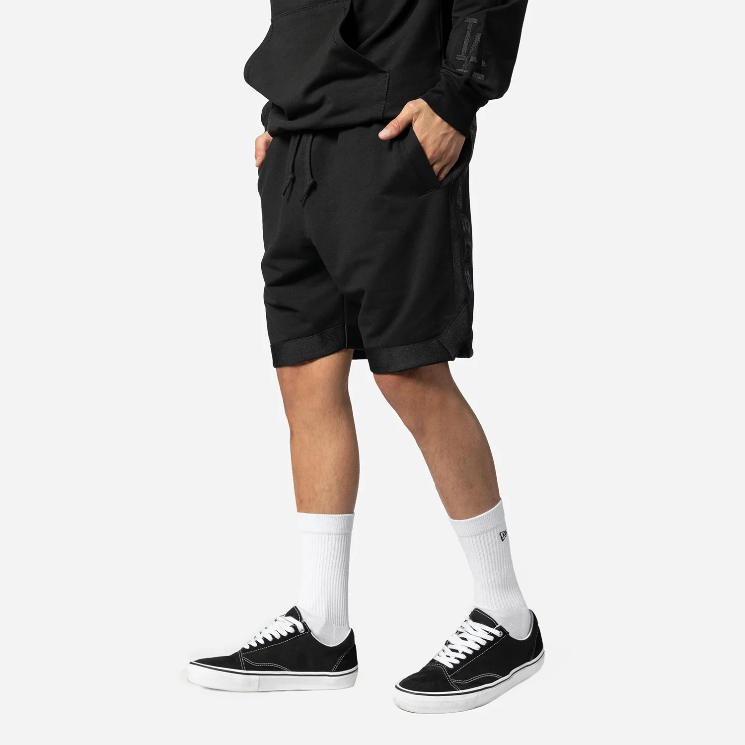 Dodgers Triple Black Shorts - Mens - Image 4