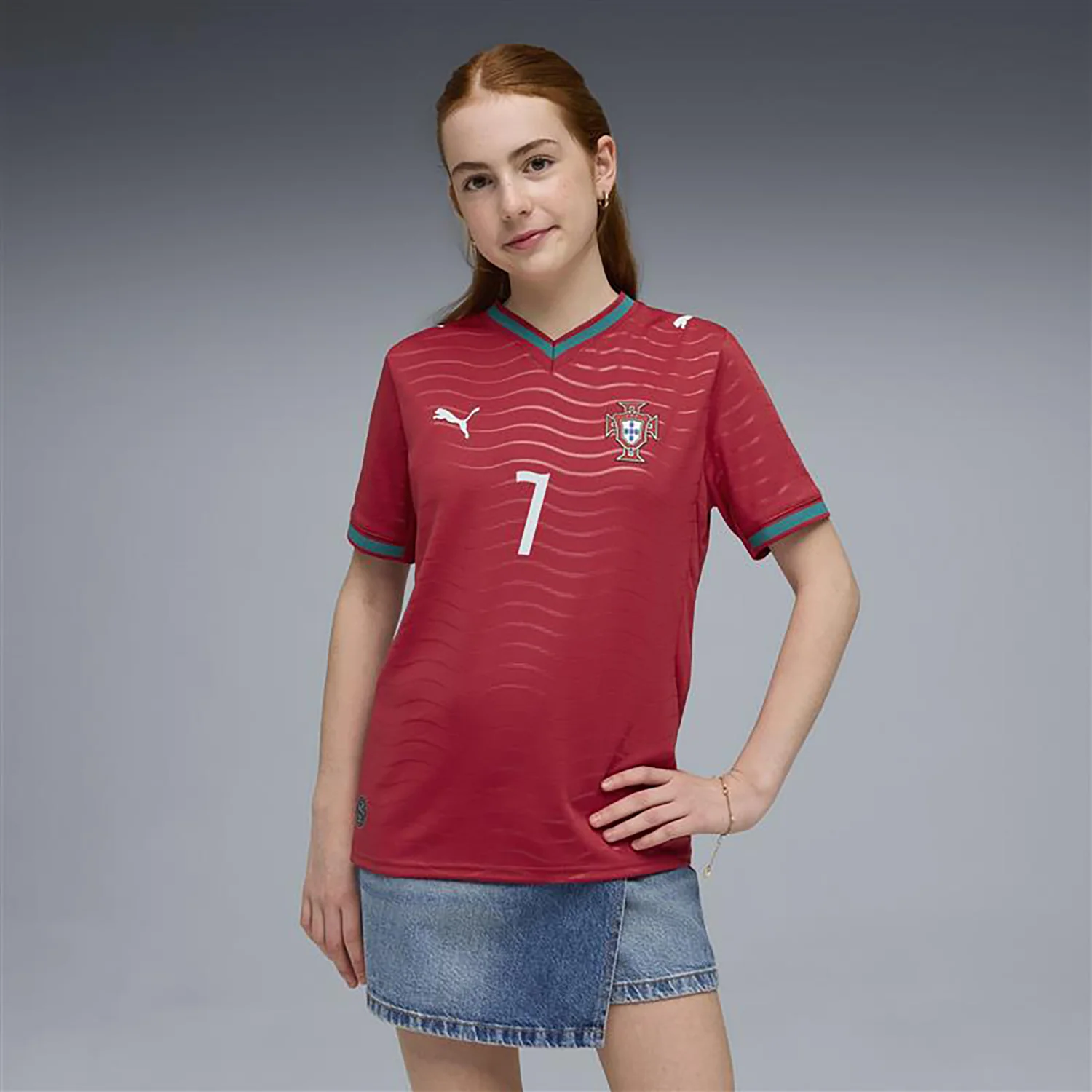 Portugal 26/27 Ronaldo Replica Jersey - Youth - Image 2