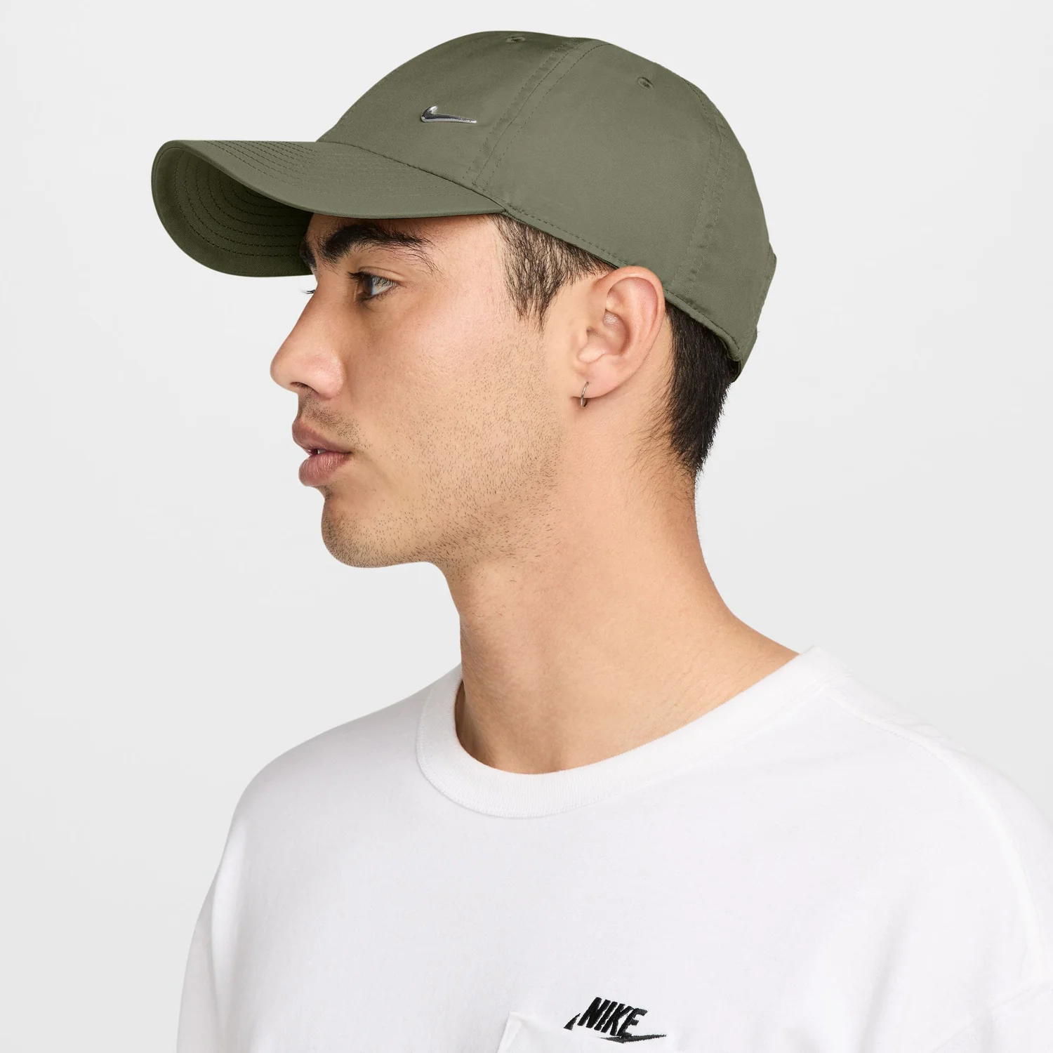 Nike Club Cap Metal Swoosh Strapback - Image 4