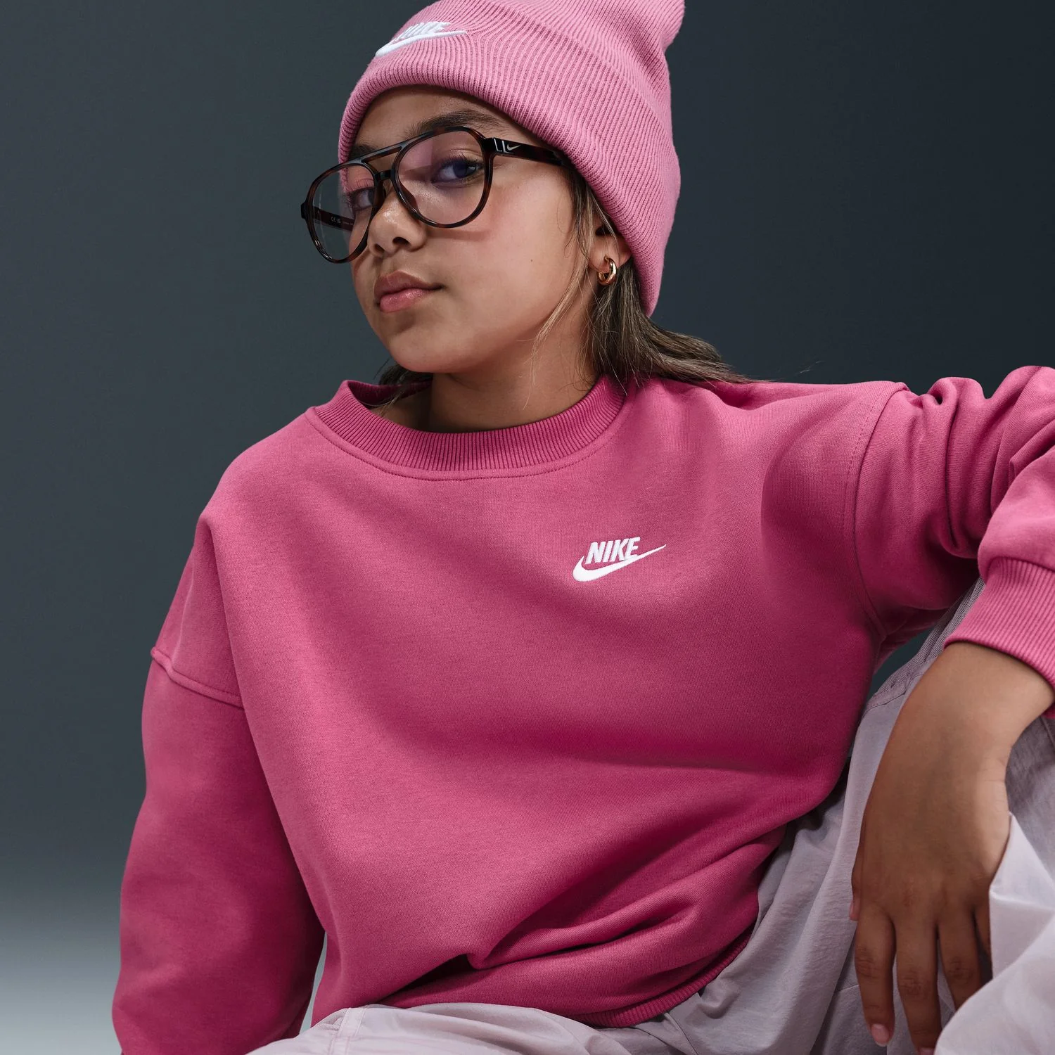 Club Fleece OS Crew - Youth - Image 4
