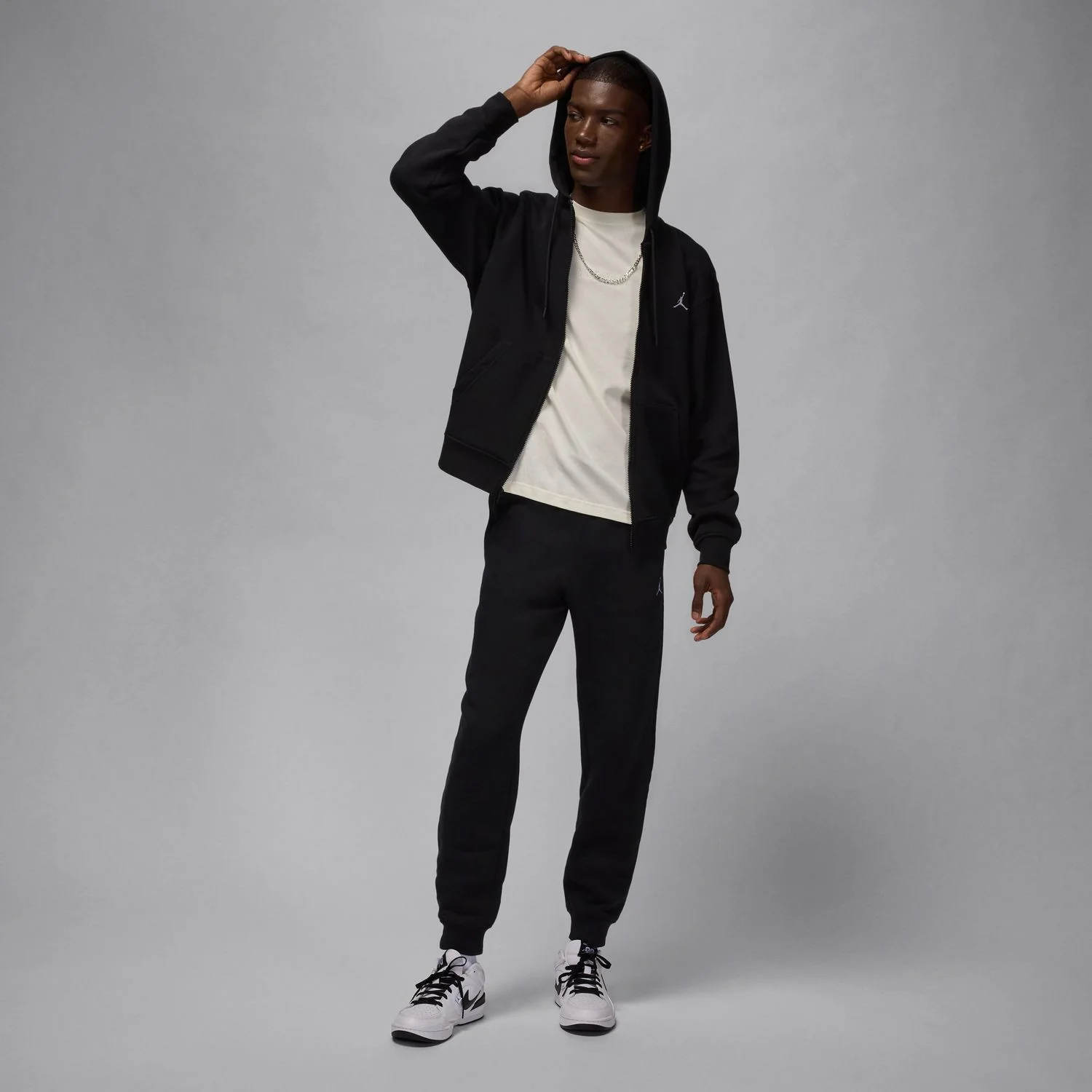 Brooklyn Fleece Full Zip Hoody - Mens - Image 3