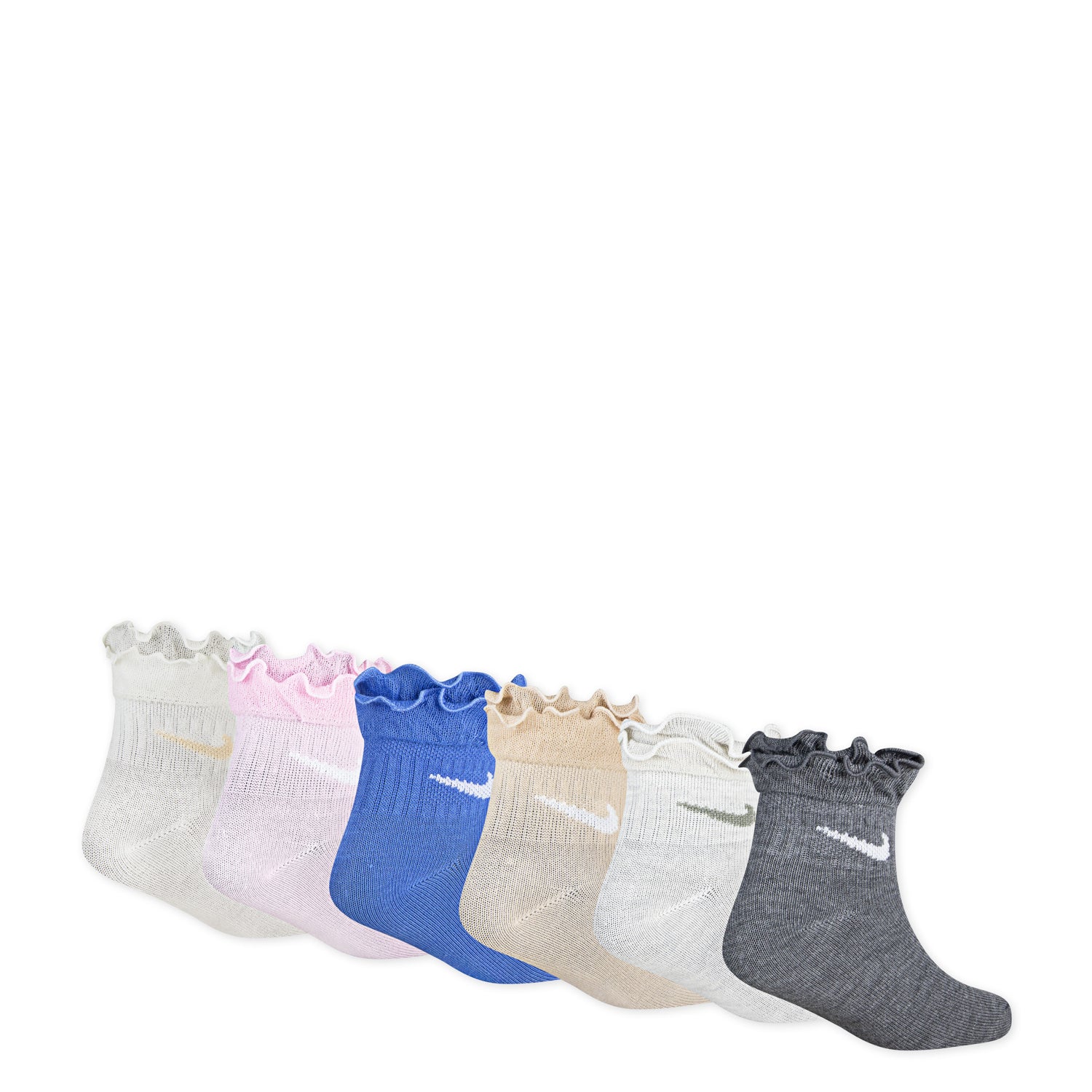 6 Pack X-Small Ruffle Ankle Sock - Image 2