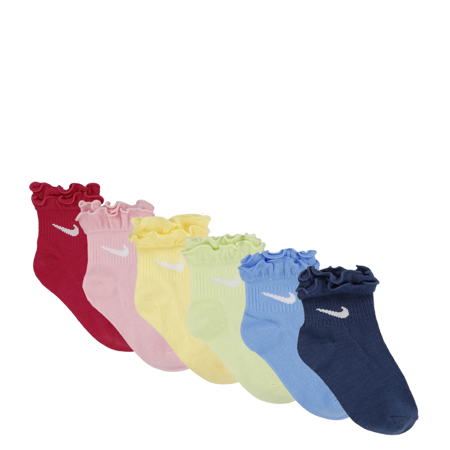 6 Pack X-Small Ruffle Ankle Sock - Image 2