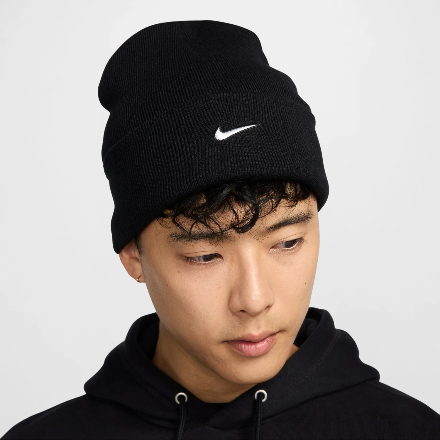 Nike Peak Tall Cuff Swoosh Beanie - Image 2