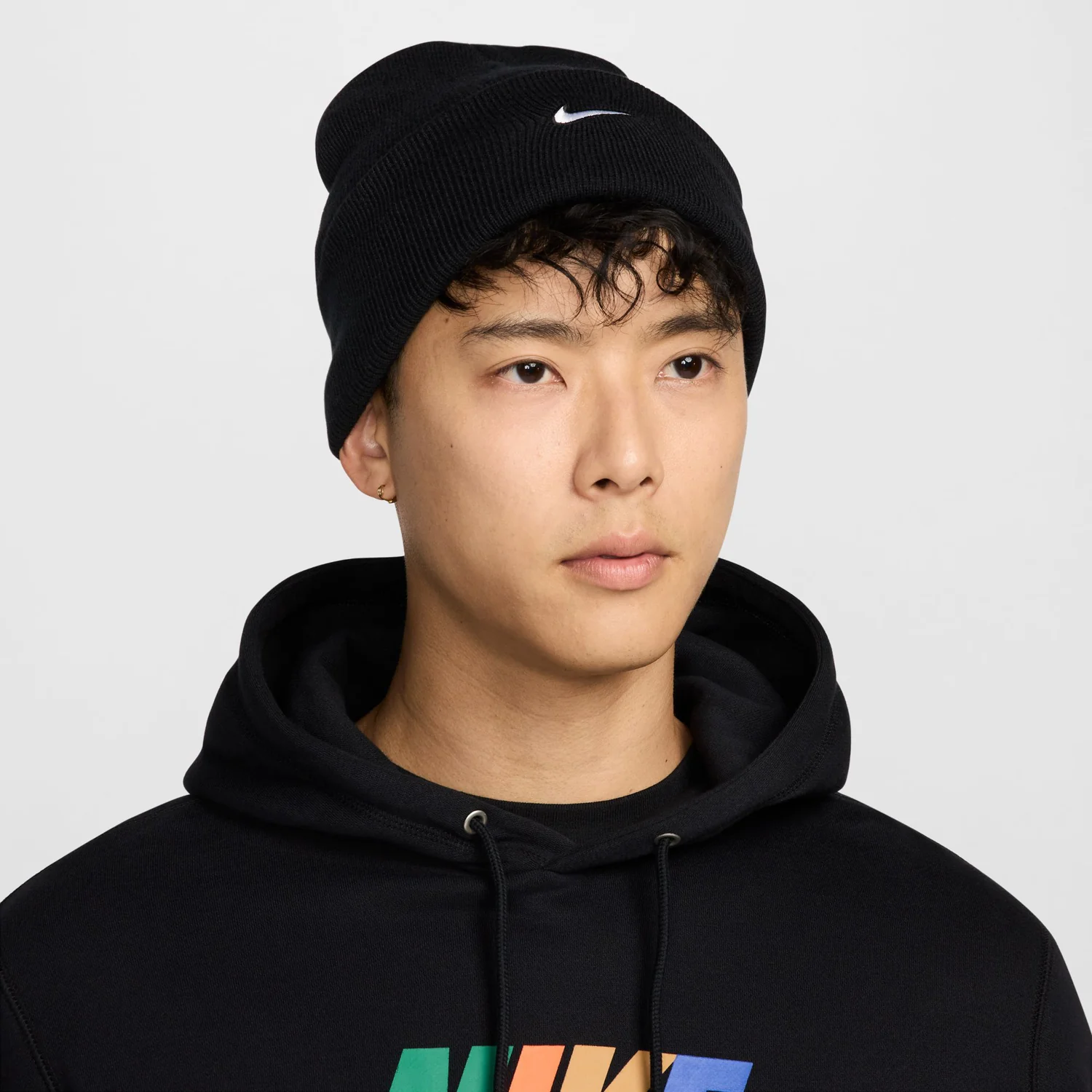 Nike Peak Tall Cuff Swoosh Beanie - Image 3