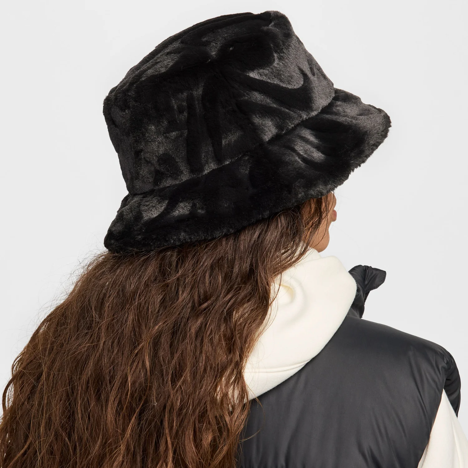 Nike Swoosh Faux Fur Bucket - Image 5
