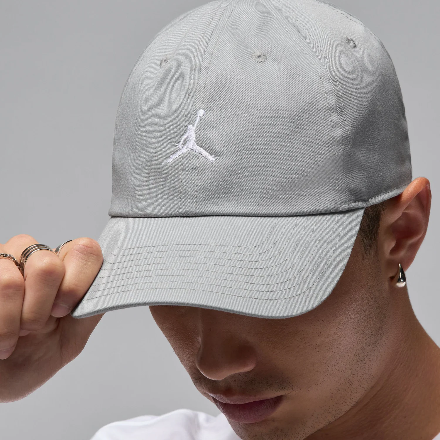 Jordan Club Cap Unstructured Curved Bill Washed Jumpman Strapback - Image 3