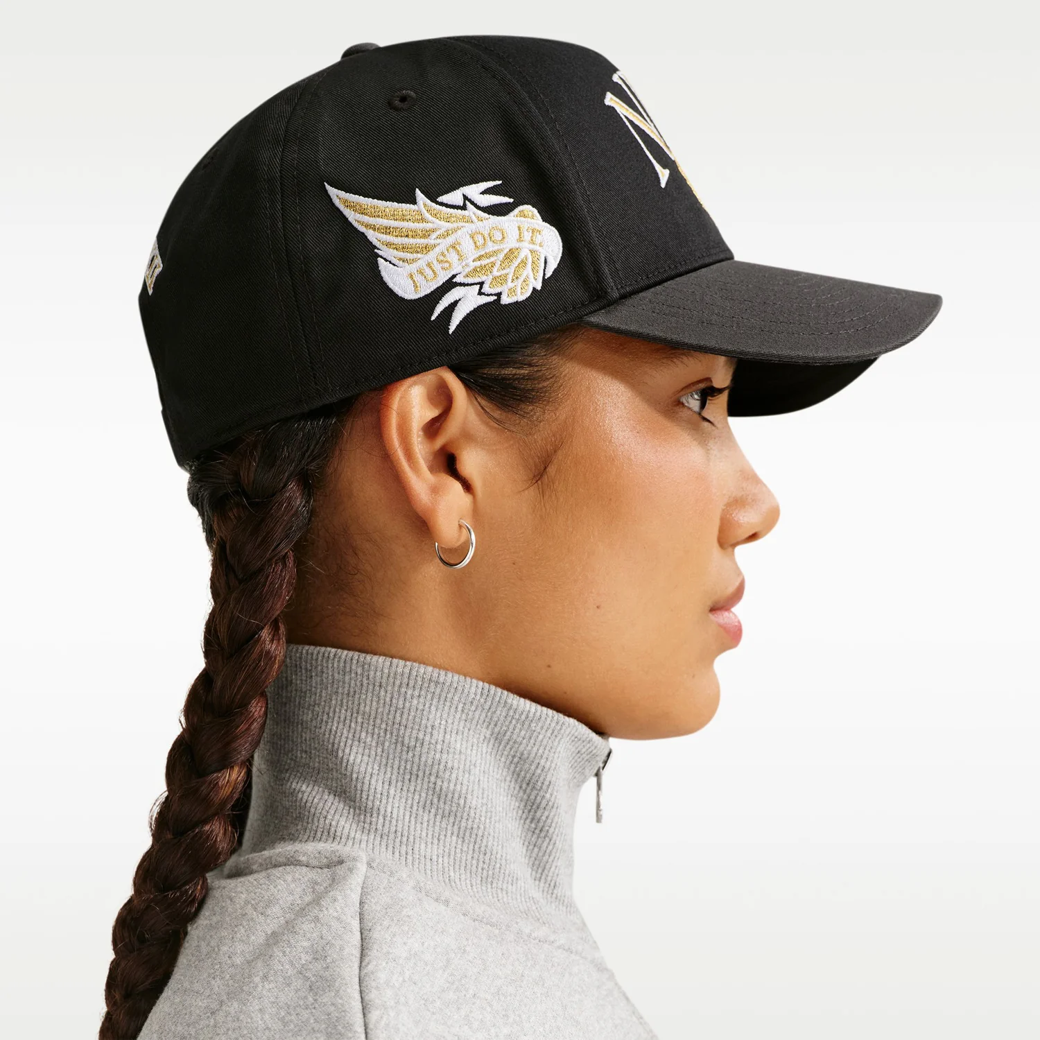 Nike Rise Cap Structured Curved Bill A-Frame Snapback - Image 5