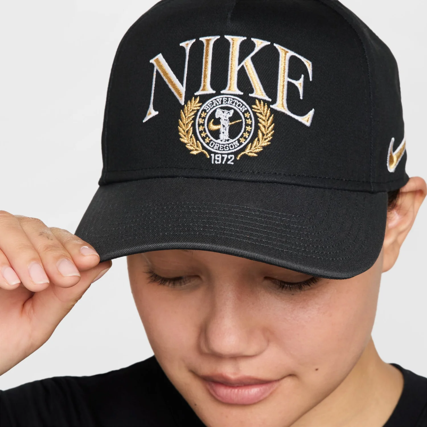 Nike Rise Cap Structured Curved Bill A-Frame Snapback - Image 6