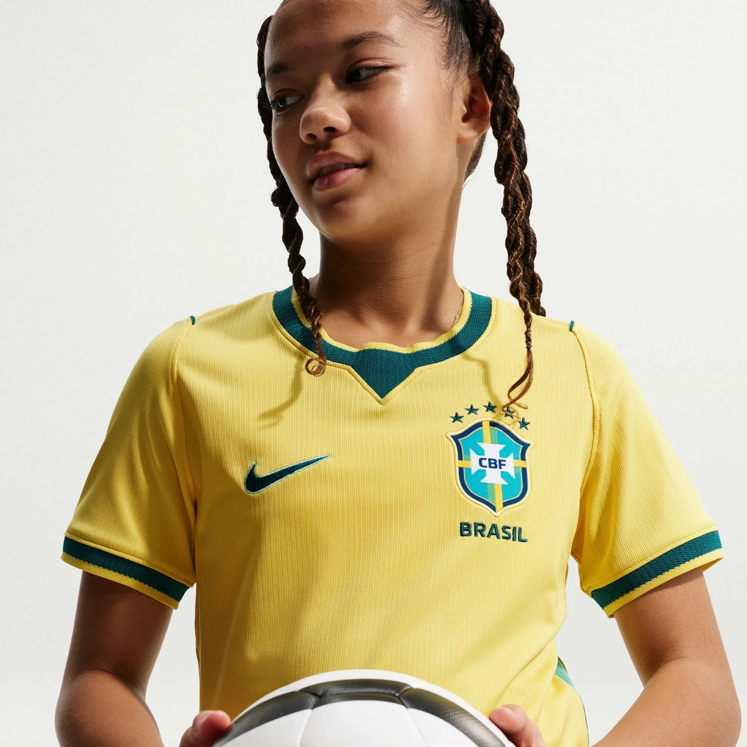 Brazil 26/27 Stadium Home Jersey - Youth - Image 2
