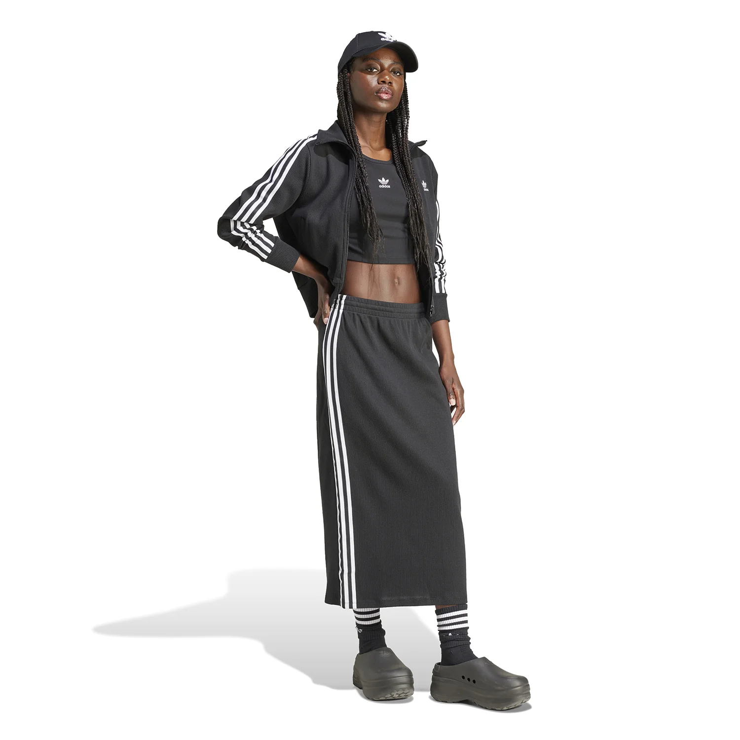 Firebird Knitted Pinstipe Track Jacket - Womens - Image 3