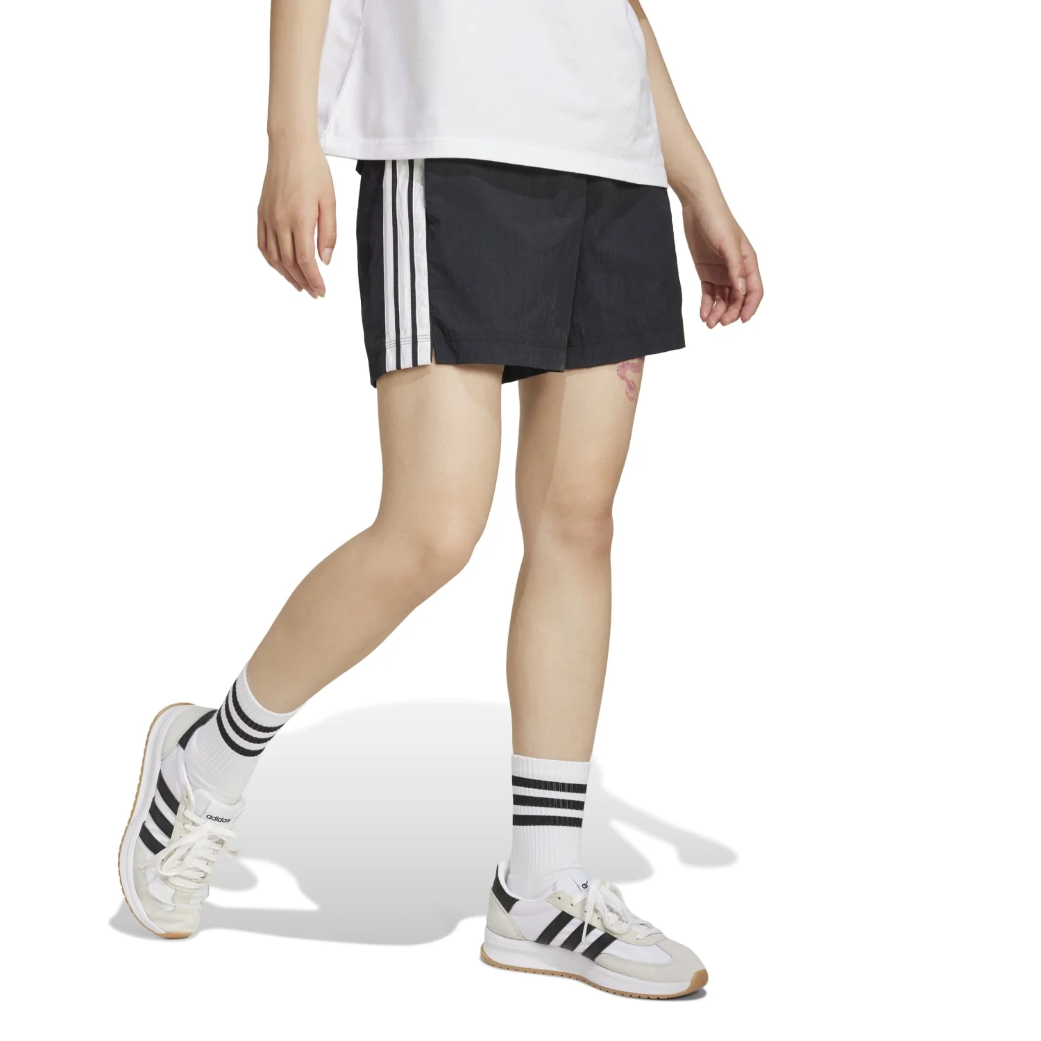Essentials 3-Stripe Woven Short - Womens - Image 3