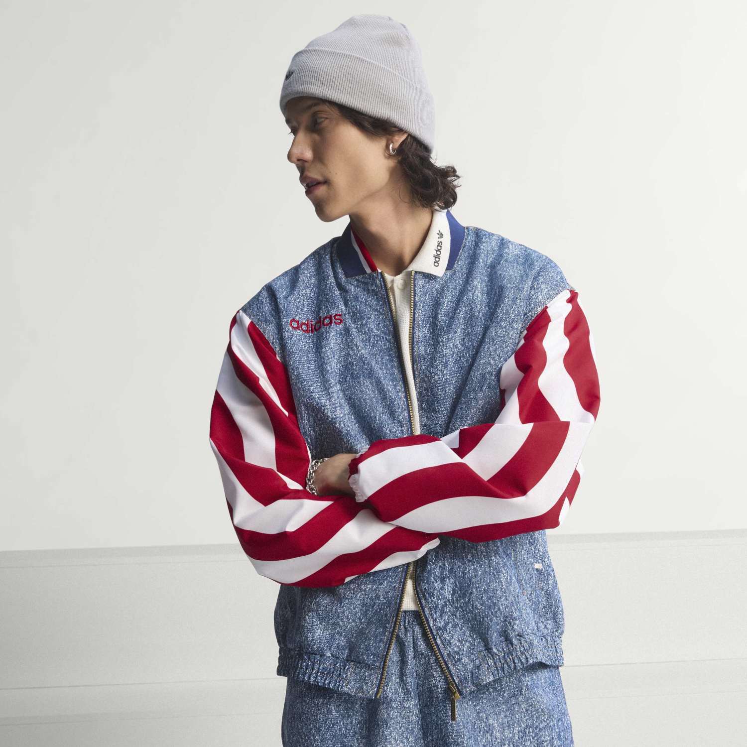 USA 94 Denim Bringback Track Top -Mens - Image 4