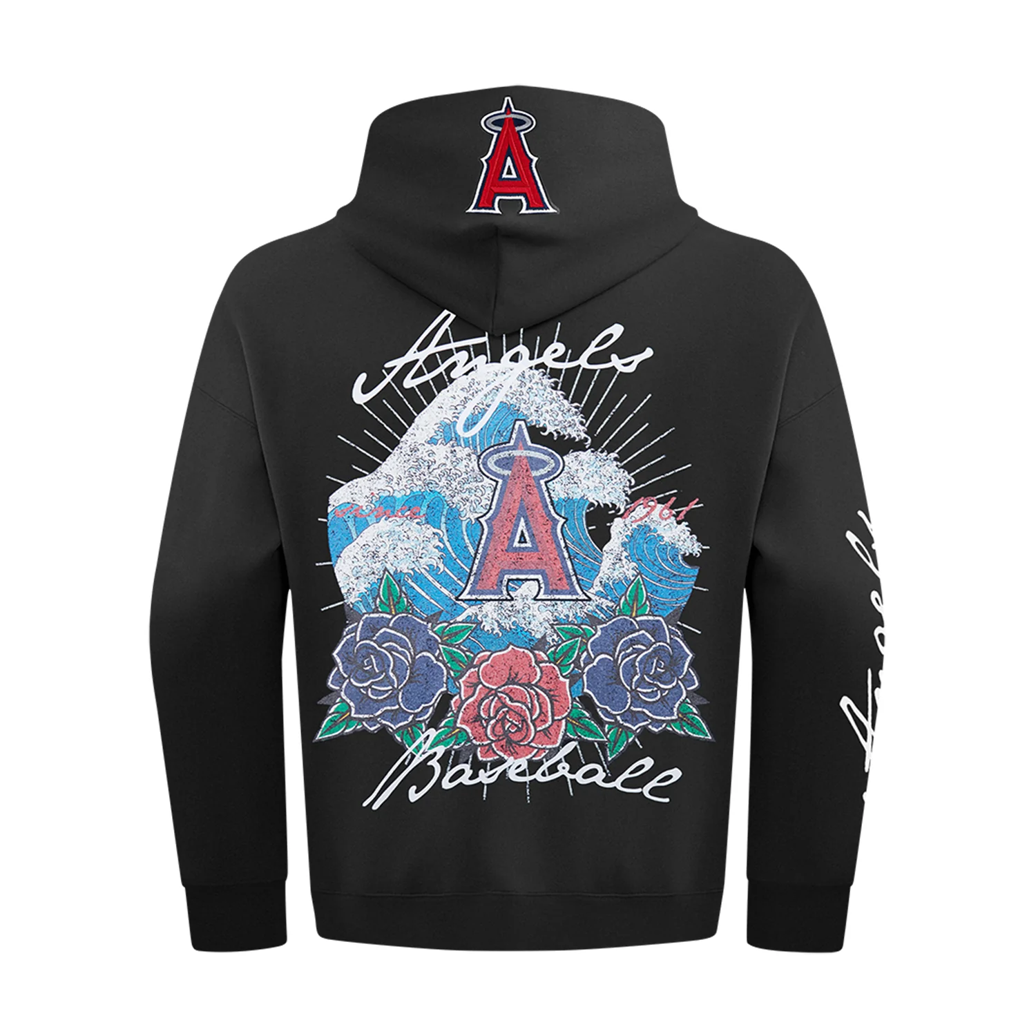Los Angeles Angels Wave & Roses Hoodie -Mens - Image 3