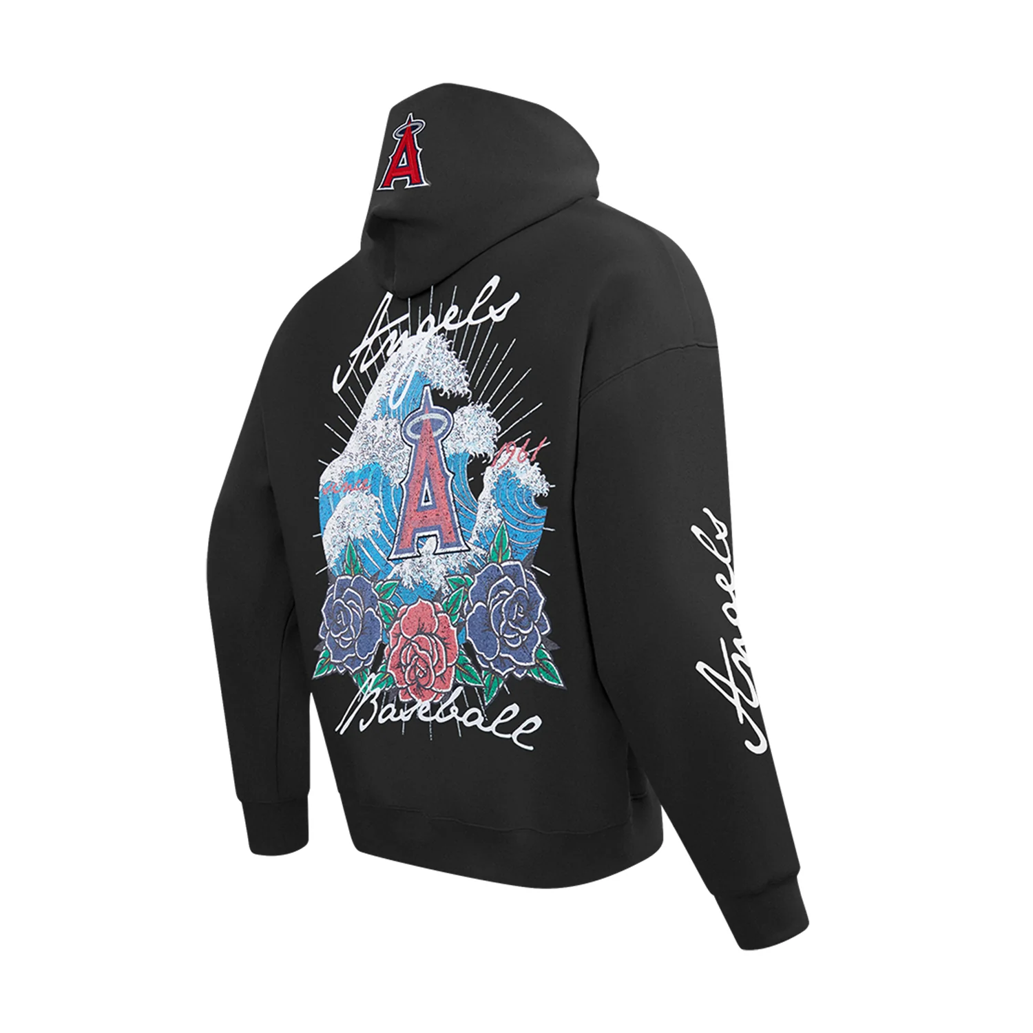Los Angeles Angels Wave & Roses Hoodie -Mens - Image 4
