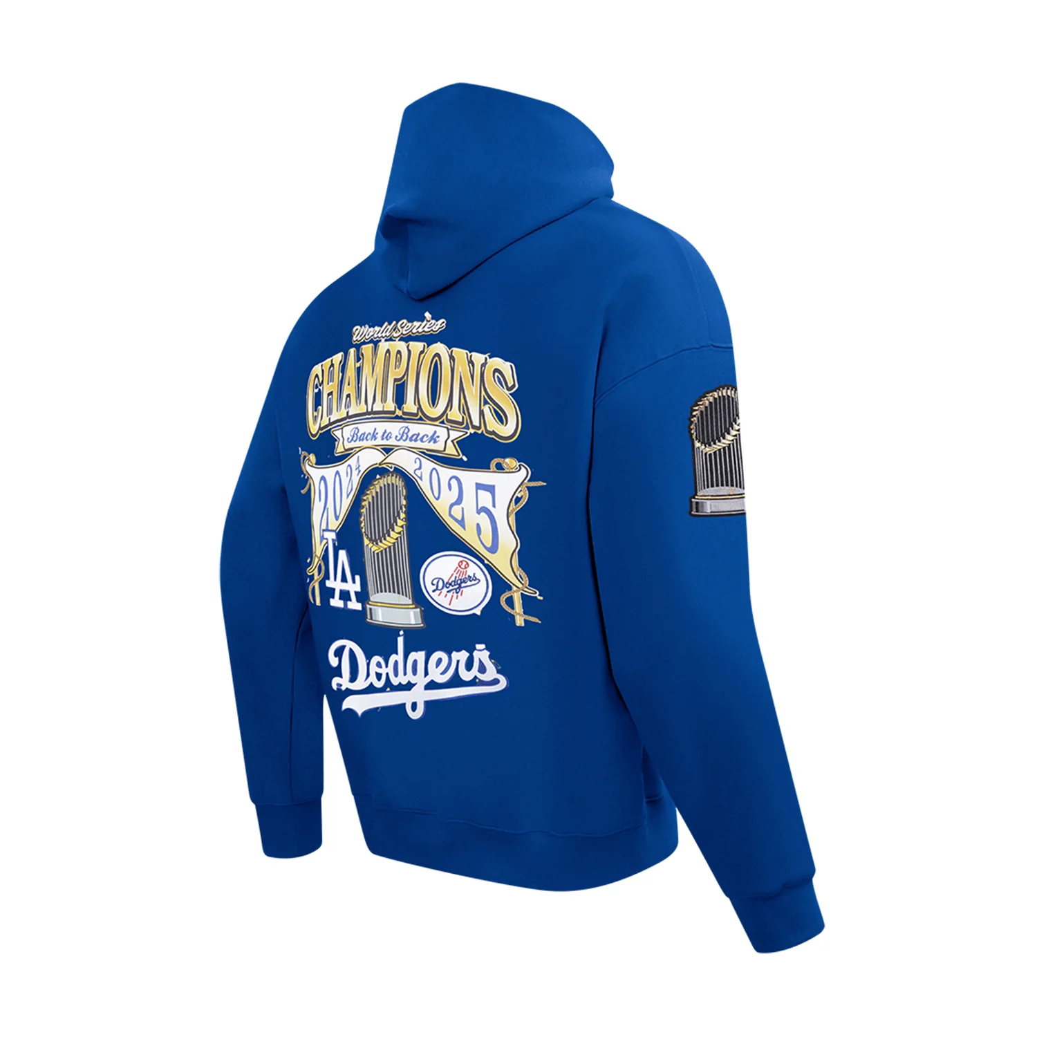 Los Angeles Dodgers Back to Back Champs Hoody -Mens - Image 4