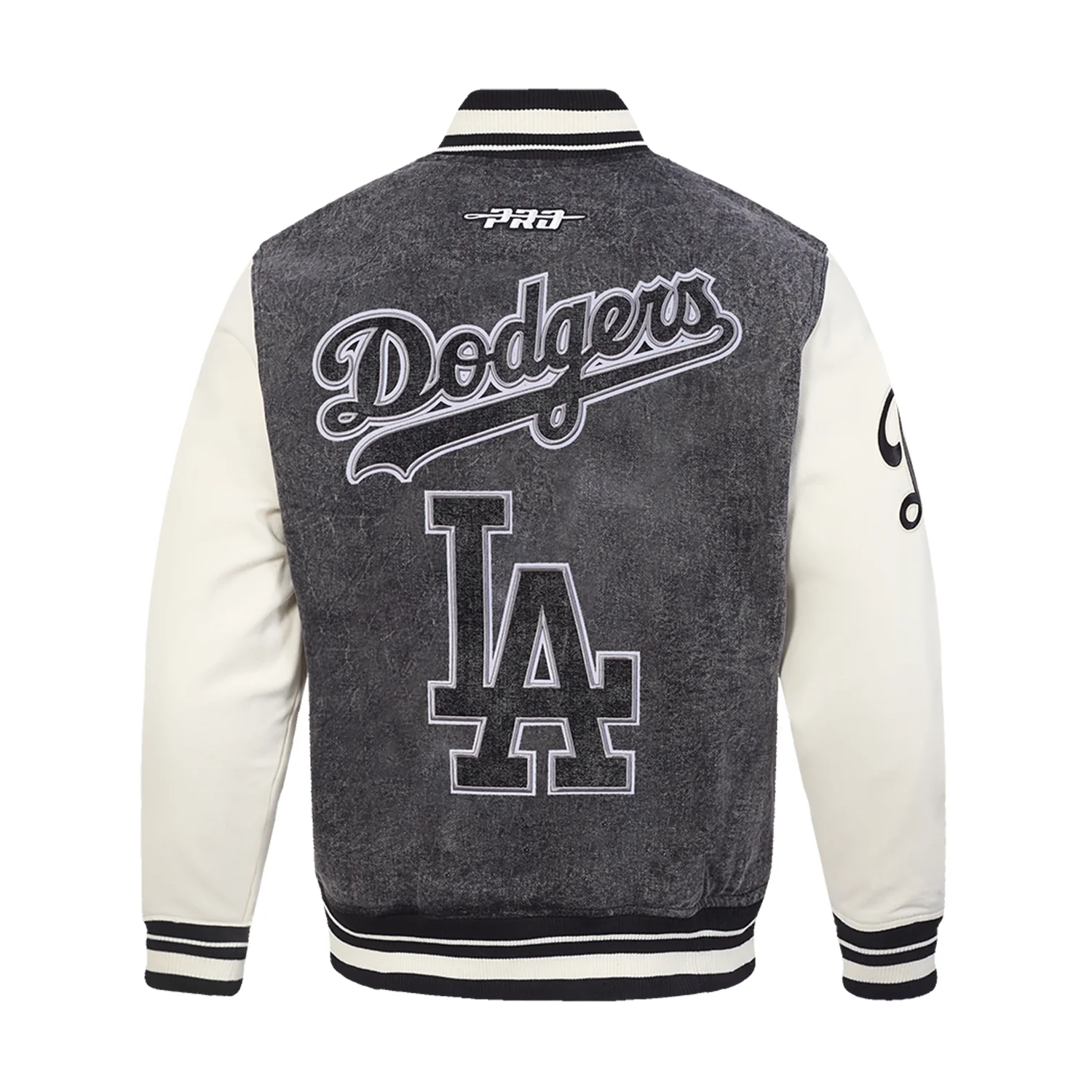 Los Angeles Dodgers Varsity Black Jacket -Mens - Image 3