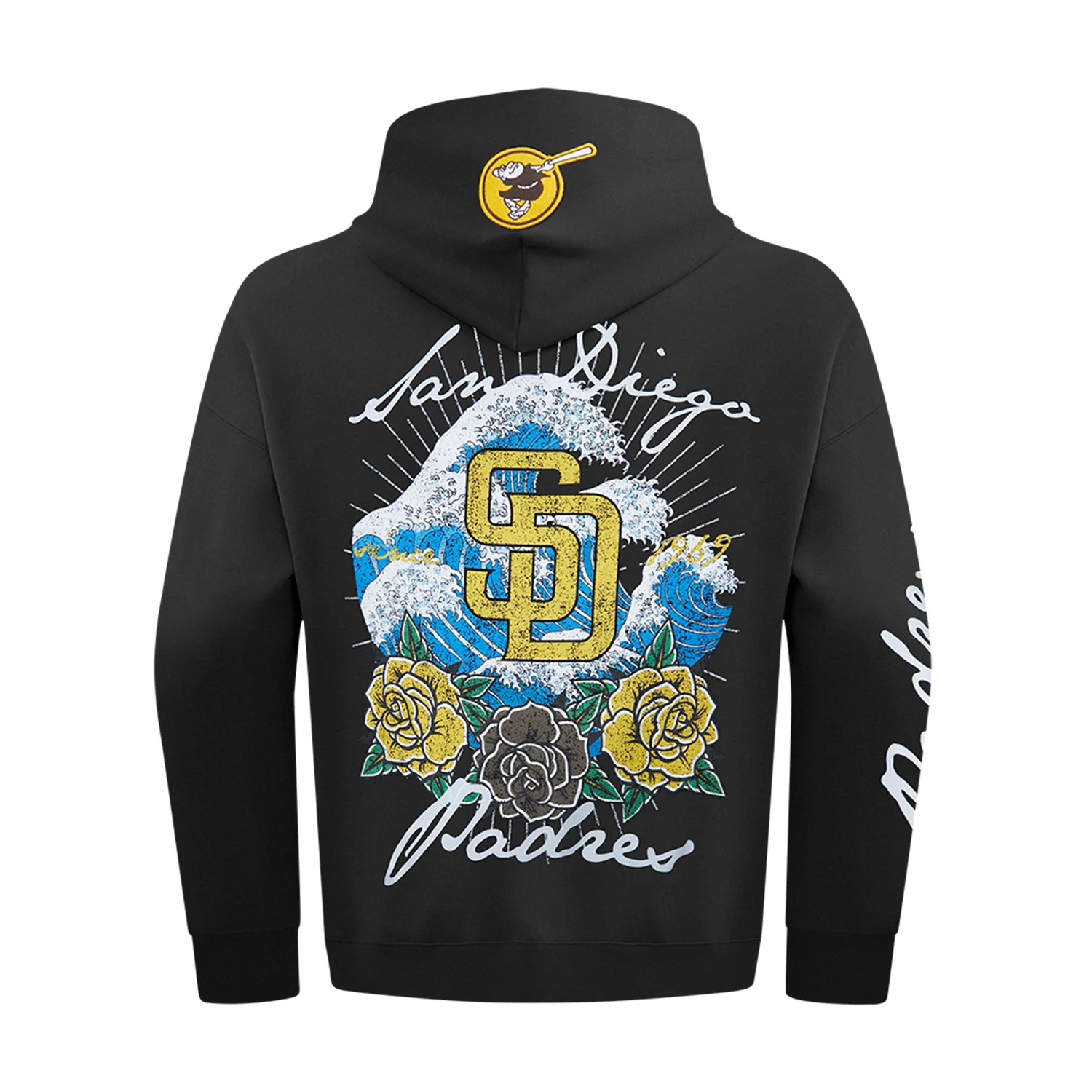 San Diego Padres Wave & Roses Hoodie -Mens - Image 3