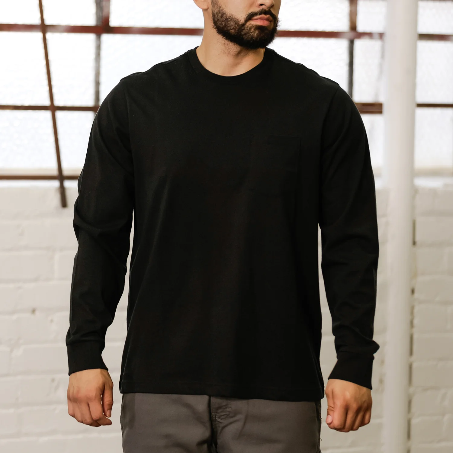 Long Sleeve Work Shirt - Mens - Image 2