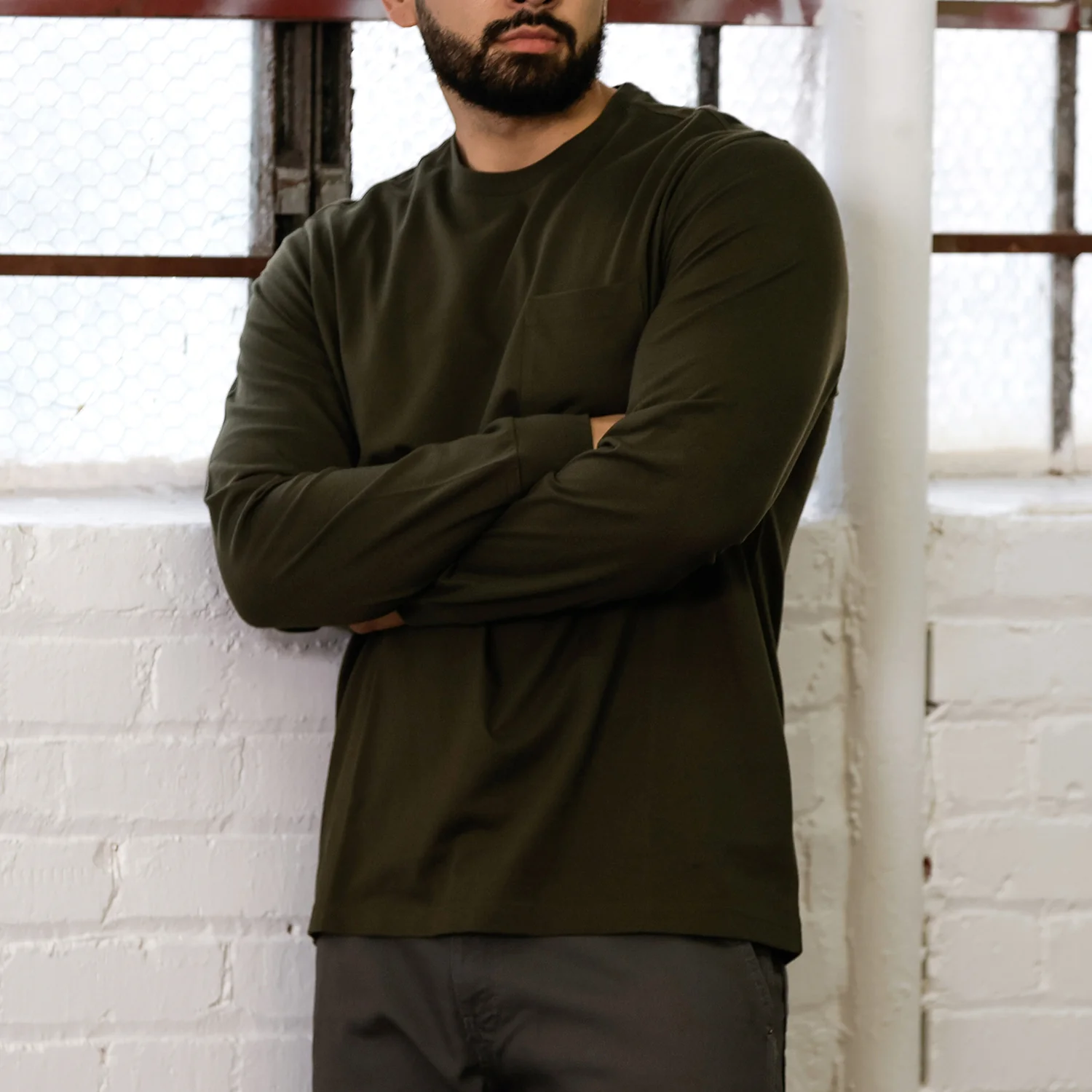 Long Sleeve Work Shirt - Mens - Image 2