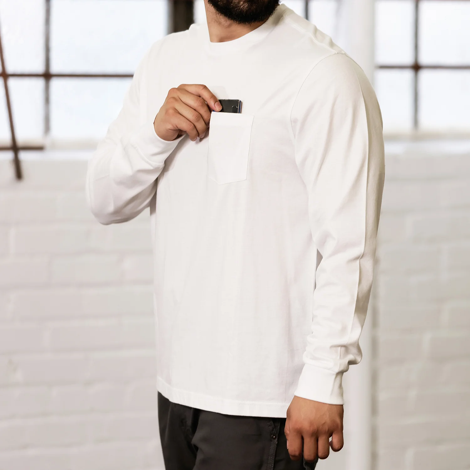 Long Sleeve Work Shirt - Mens - Image 3