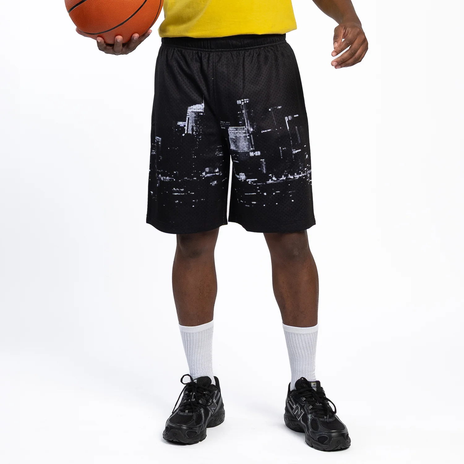 Printed Mesh Short Skyline - Mens - Image 3